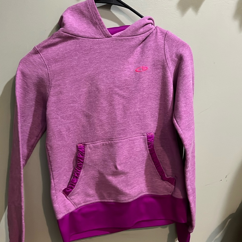 pink kids large champion sweatshirt